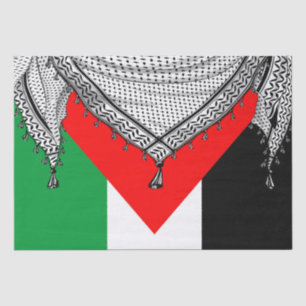 Keffiyeh Palestinian Scarf Traditional Fabric Tissue Paper