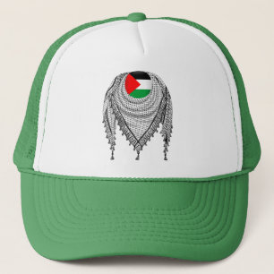 Keffiyeh Palestinian Scarf Traditional Fabric Trucker Hat