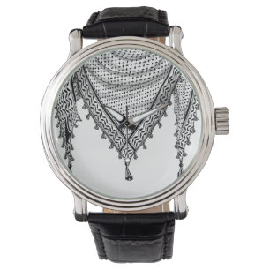 Keffiyeh Palestinian Scarf Traditional Fabric Watch