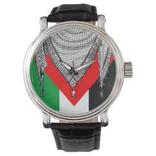 Keffiyeh Palestinian Scarf Traditional Fabric Watch