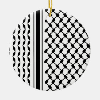 Keffiyeh Print  Ceramic Ornament