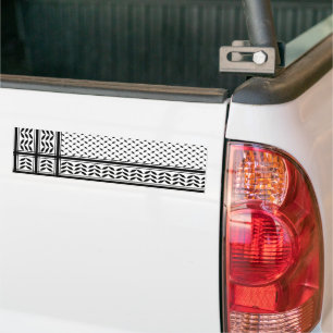 Keffiyeh Symbol of Palestine Resistance Pattern Bumper Sticker