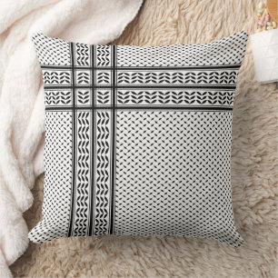 Keffiyeh Symbol of Palestine Resistance Pattern Cushion
