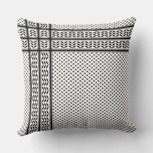 Keffiyeh Symbol of Palestine Resistance Pattern Cushion