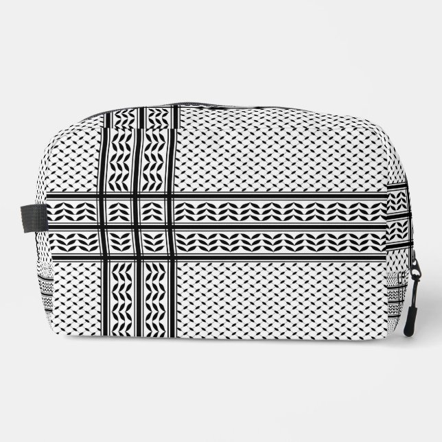 Keffiyeh Symbol of Palestine Resistance Pattern Dopp Kit (Front)