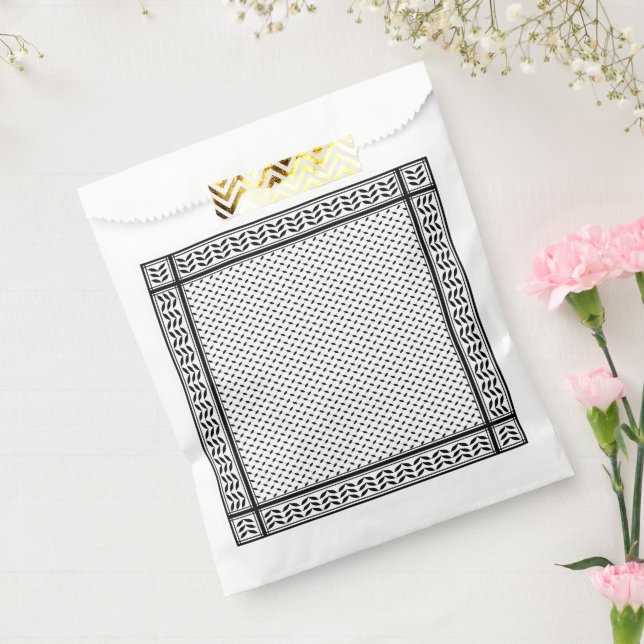 Keffiyeh Symbol of Palestine Resistance Pattern Favour Bag (Sealed)