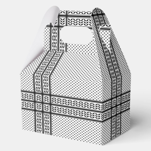 Keffiyeh Symbol of Palestine Resistance Pattern Favour Box (Front)