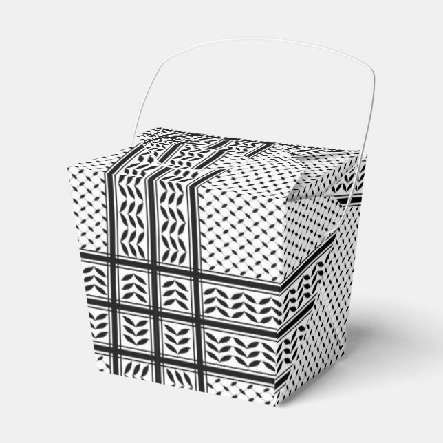 Keffiyeh Symbol of Palestine Resistance Pattern Favour Box (Front Side)
