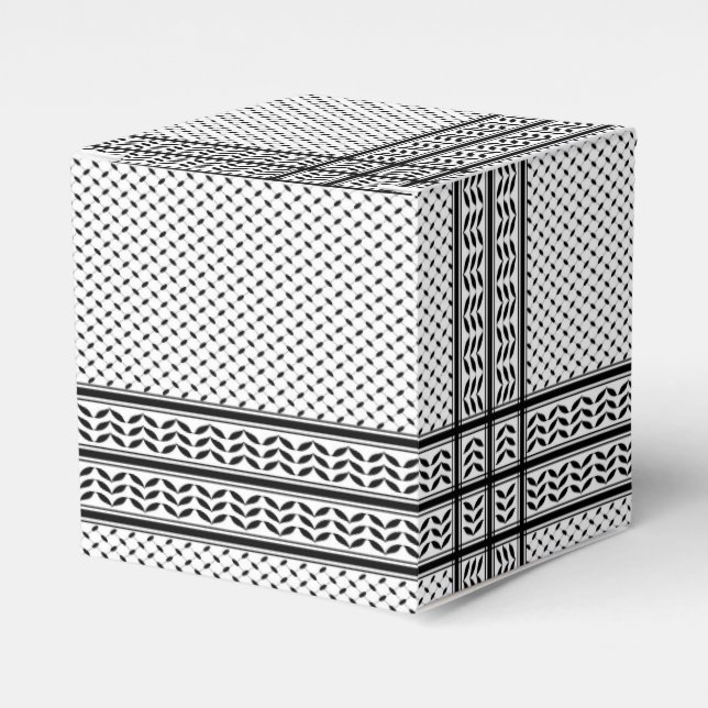Keffiyeh Symbol of Palestine Resistance Pattern Favour Box (Front Side)