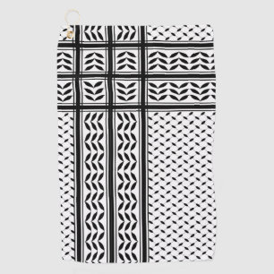 Keffiyeh Symbol of Palestine Resistance Pattern Golf Towel