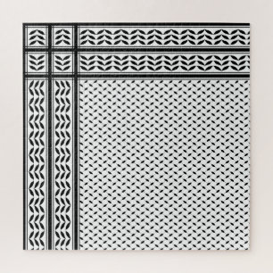 Keffiyeh Symbol of Palestine Resistance Pattern Jigsaw Puzzle