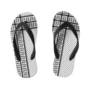 Keffiyeh Symbol of Palestine Resistance Pattern Kid's Thongs