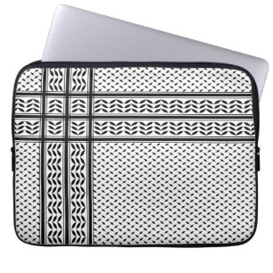 Keffiyeh Symbol of Palestine Resistance Pattern Laptop Sleeve