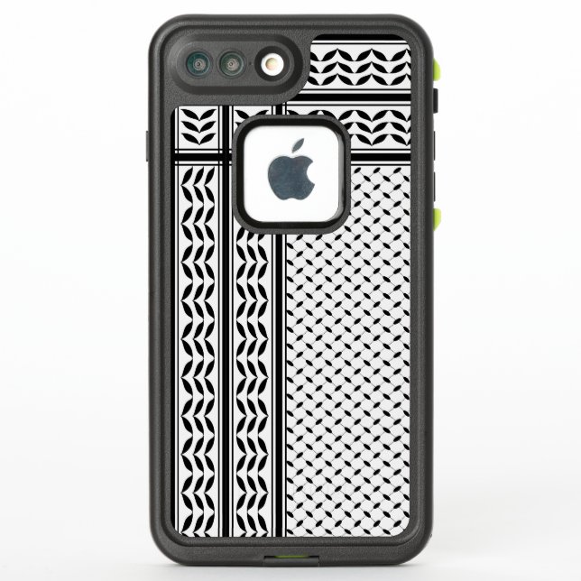 Keffiyeh Symbol of Palestine Resistance Pattern LifeProof iPhone Case (Back)