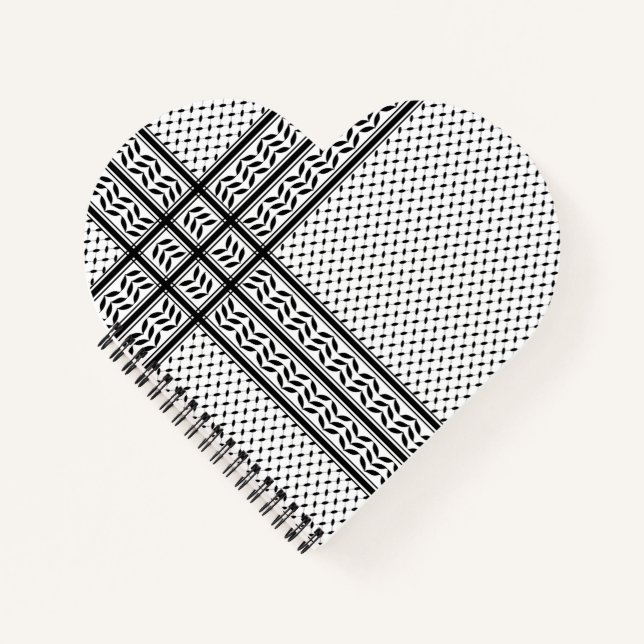 Keffiyeh Symbol of Palestine Resistance Pattern Notebook (Front)