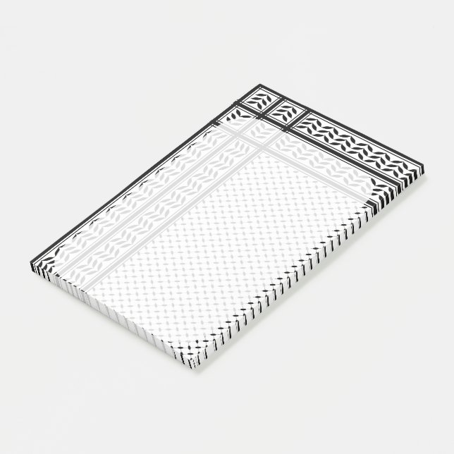 Keffiyeh Symbol of Palestine Resistance Pattern Post-it Notes (Angled)