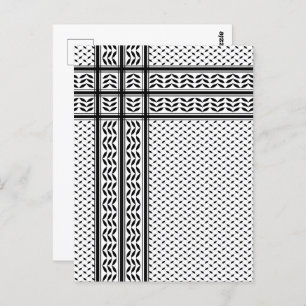 Keffiyeh Symbol of Palestine Resistance Pattern Postcard