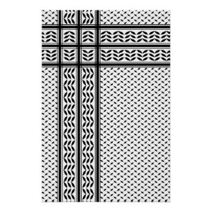 Keffiyeh Symbol of Palestine Resistance Pattern Poster