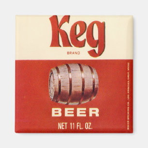 Keg Brand Beer Magnet