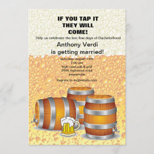 Keg Party Invitation