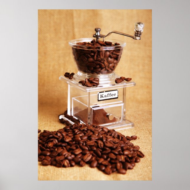 Kegelmühle Kaffeemühle Coffee mill Poster (Front)