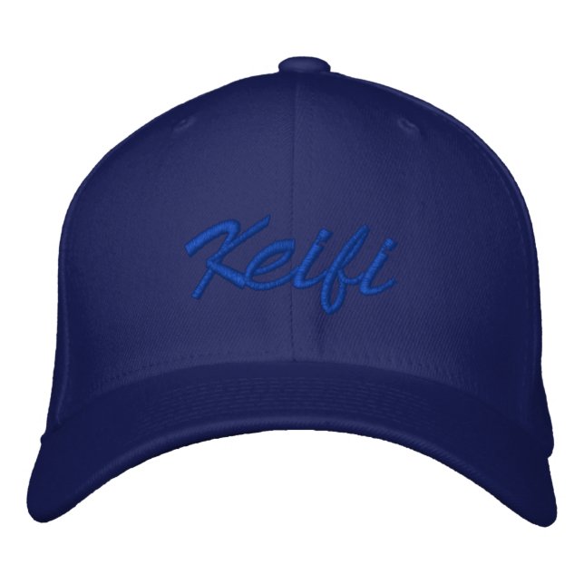 Keifi Blue Embroidered Hat (Front)
