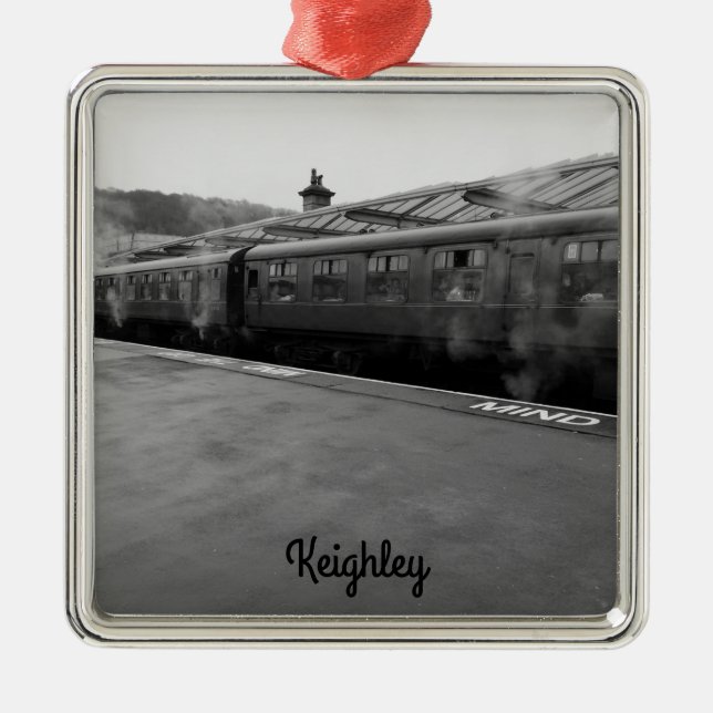 Keighley Steam Railway Metal Ornament (Front)