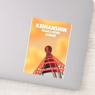 Keihanshin Osaka Kobe Japan Travel poster