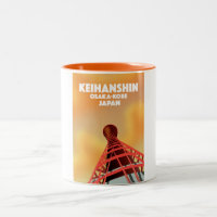 Keihanshin Osaka Kobe Japan Travel poster