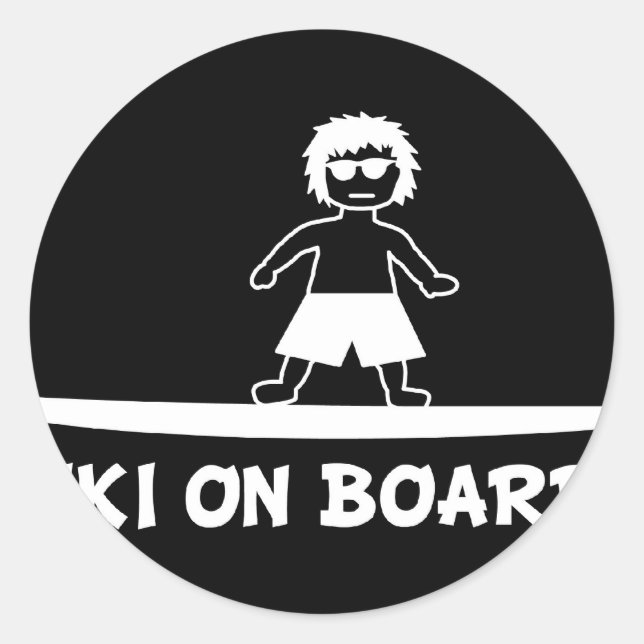 Keiki On Board.JPG Classic Round Sticker (Front)