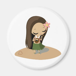 Keilana the Hula Girl Magnet