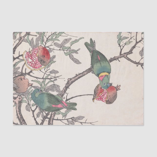 Keinen Kachō Gafu, Pl.03 by Imao Keinen Tissue Paper (Front)