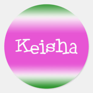 Keisha Classic Round Sticker