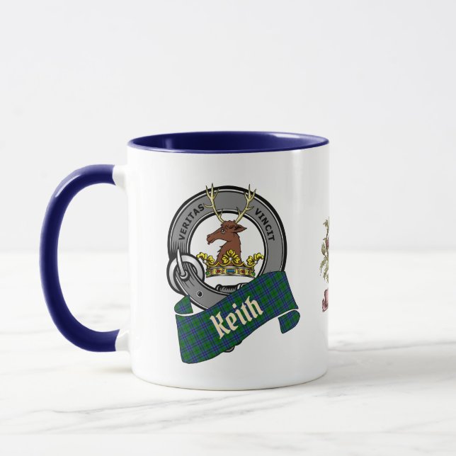 Keith Clan Badge Personalised Combo  Mug (Left)