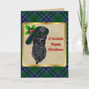 Keith Clan Badge & Tartan Personalised Xmas Card