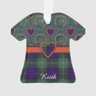 Keith clan Plaid Scottish tartan Ornament