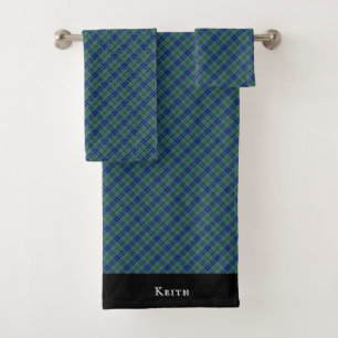 Keith Clan Scottish Tartan Plaid Bath Towel Set