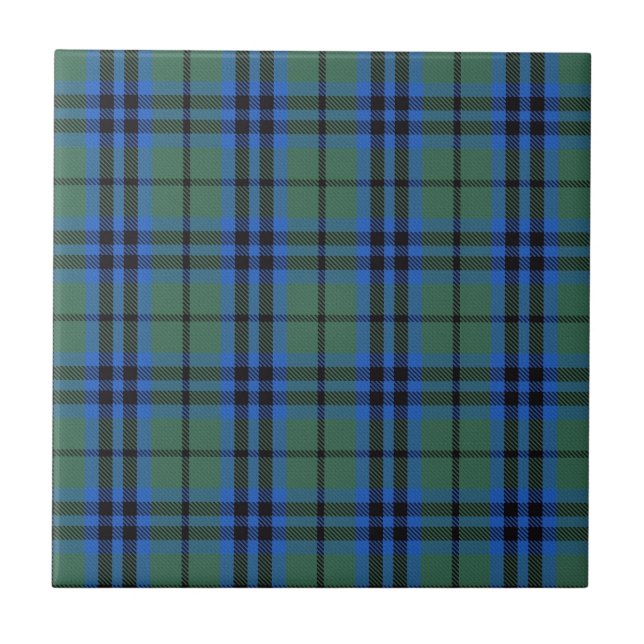 Keith Clan Scottish Tartan Plaid Pattern Ceramic Tile (Front)