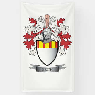 Keith Family Crest Coat of Arms Banner