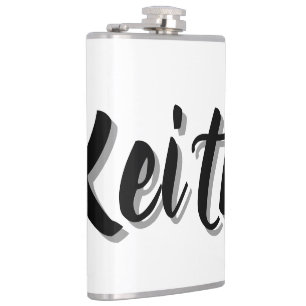 Keith Mens Name, Hip Flask