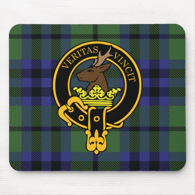 Keith Scottish Crest and Tartan Mouse Pad (Front)