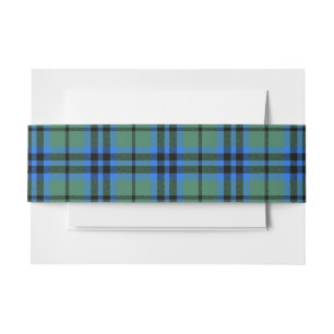 Keith Scottish Tartan Belly Band Invitation Belly Band