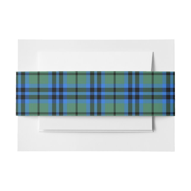 Keith Scottish Tartan Belly Band Invitation Belly Band (Front Example)