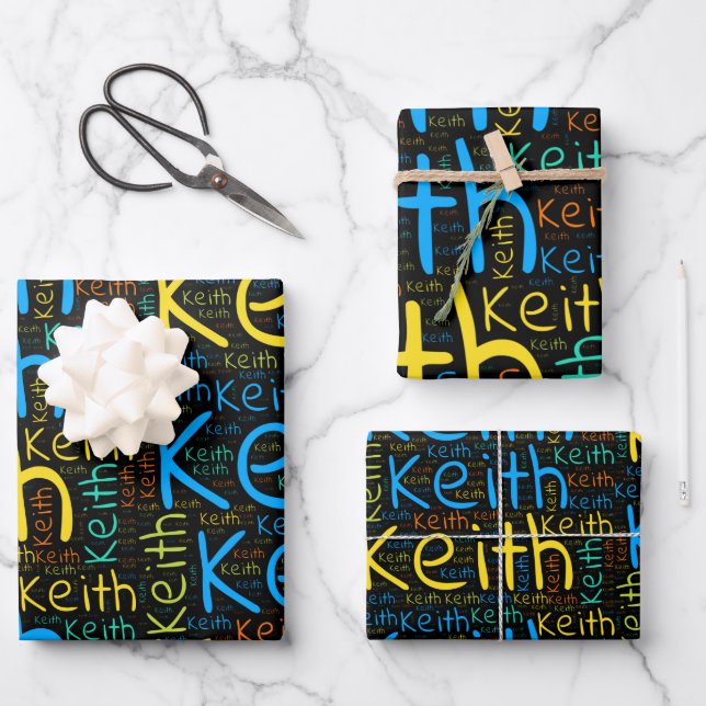 Keith Wrapping Paper Sheet (Front)