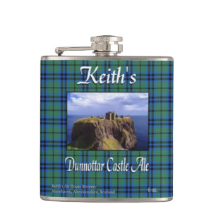 Keith's Dunnottar Castle Ale Hip Flask