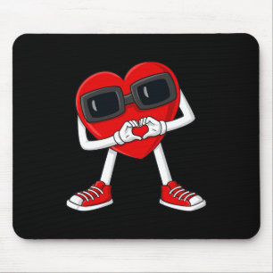 Keke Heart Dance Valentines Day Boys Girls Kids Mouse Pad