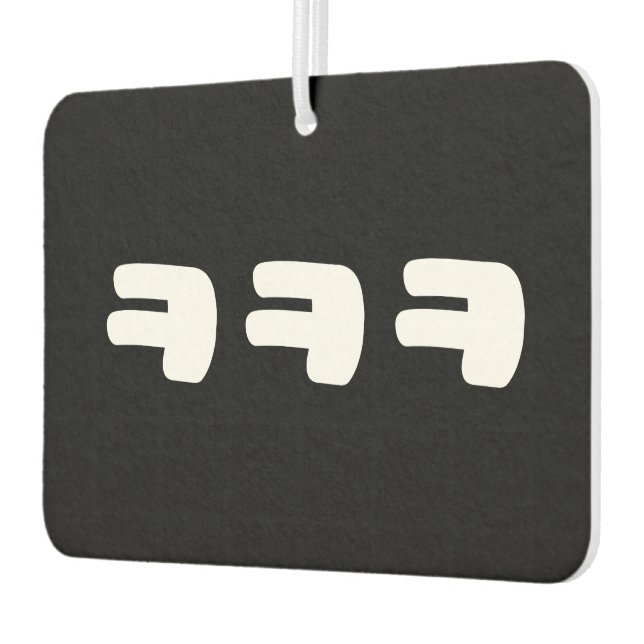 KEKEKE ㅋㅋㅋ Korean Slang Car Air Freshener (Left)