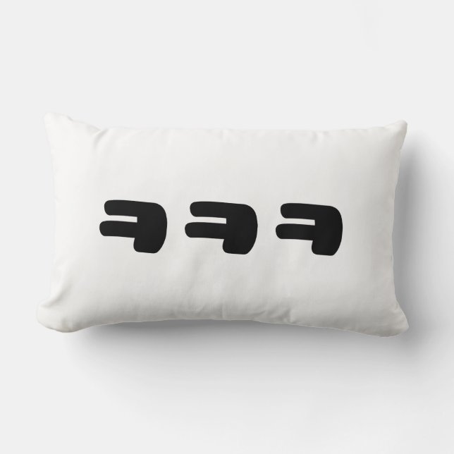 KEKEKE ㅋㅋㅋ Korean Slang Lumbar Cushion (Front)