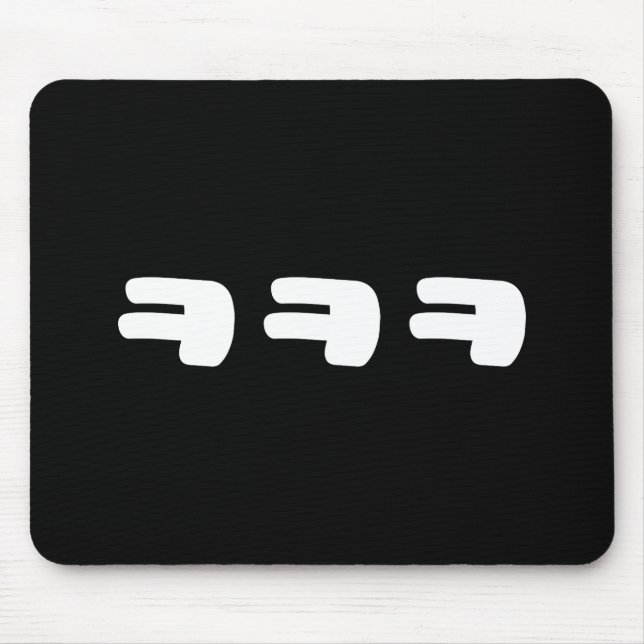 KEKEKE ㅋㅋㅋ Korean Slang Mouse Pad (Front)