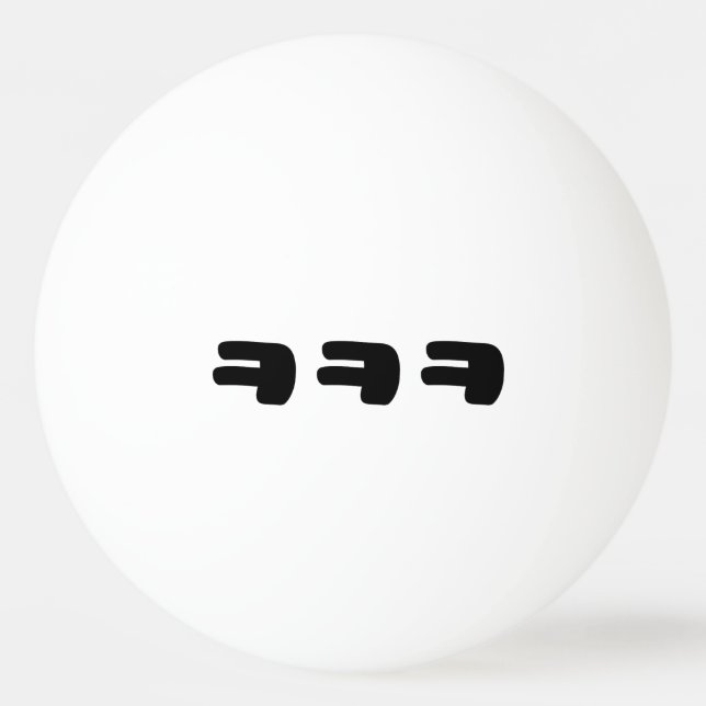KEKEKE ㅋㅋㅋ Korean Slang Ping Pong Ball (Front)
